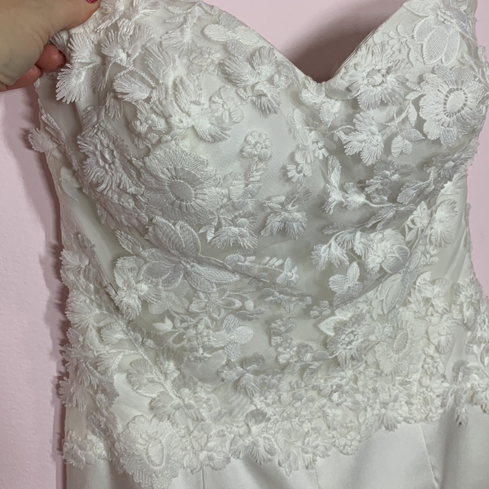 Galina, size 2 bridal jumpsuit LOVELY!!!! - Picture 4 of 6